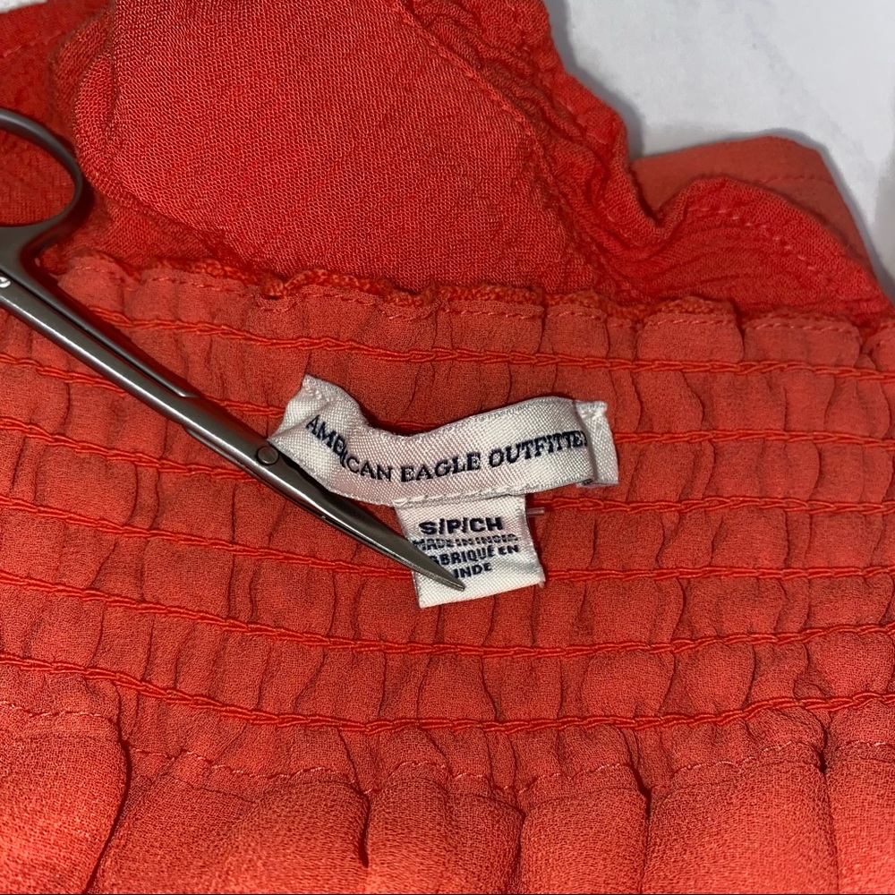 American Eagle Peasant Drawstring Romper - image 6